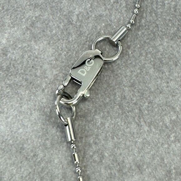 Dolce & Gabbana Steel Single Key Pendant Necklace NIB - Picture 9 of 11